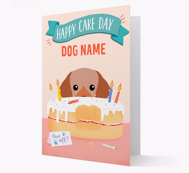 Happy Cake Day: Personalised {breedFullName} Card